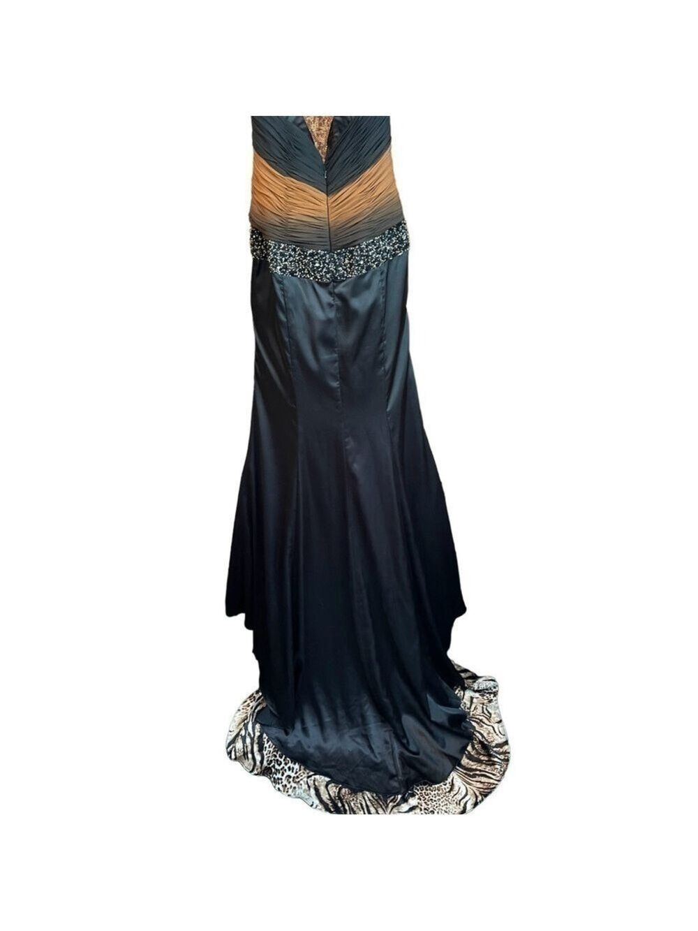 Alyce Design Women's Elegant Black and Nude Gown - Size 6 - Picture 1 of 9